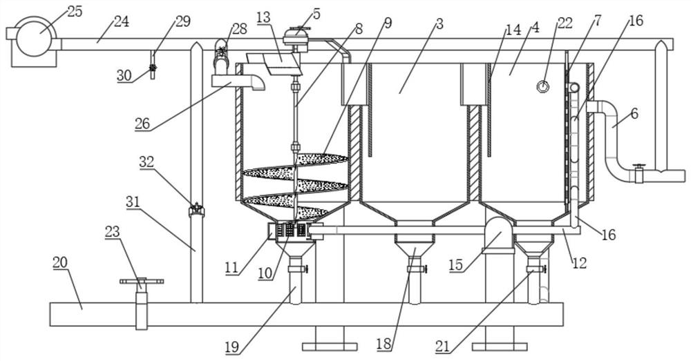 Pretreatment device for water inlet on-line instrument room