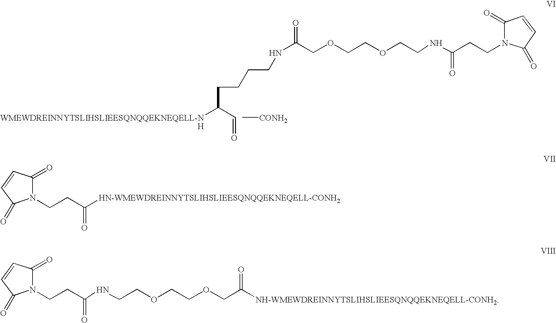 Long lasting fusion peptide inhibitors for hiv infection