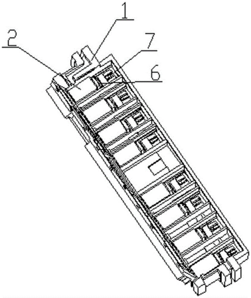 Plug-in terminal strip used for ammeter