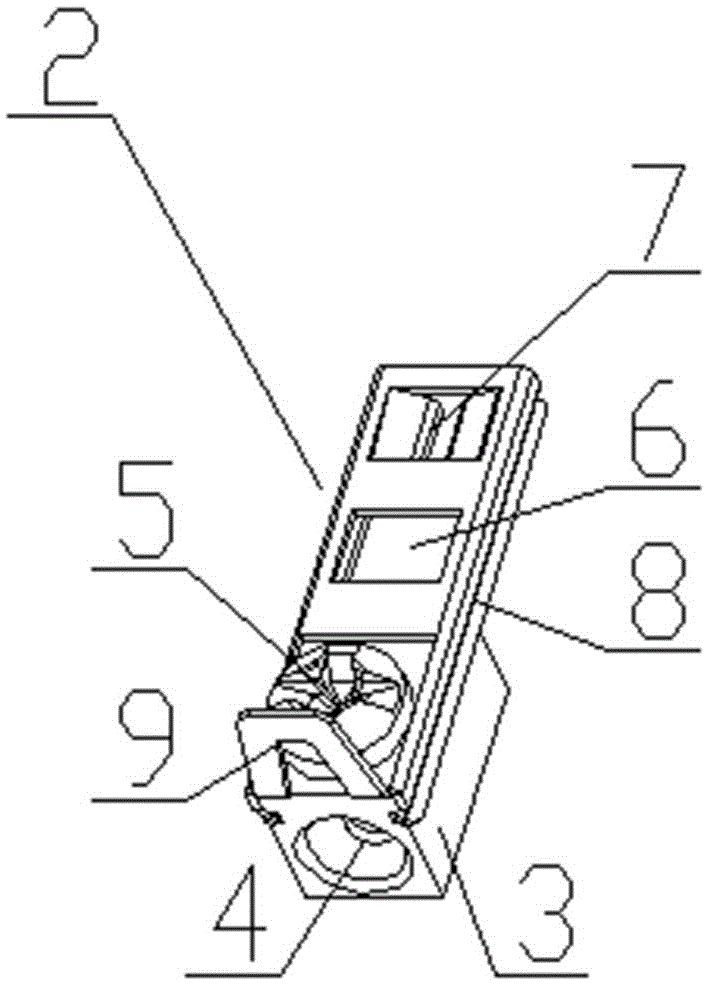 Plug-in terminal strip used for ammeter