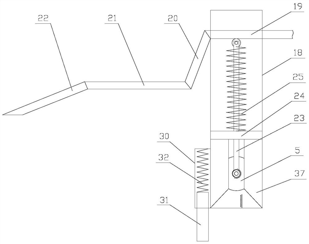 Boring device with operation table clearing function