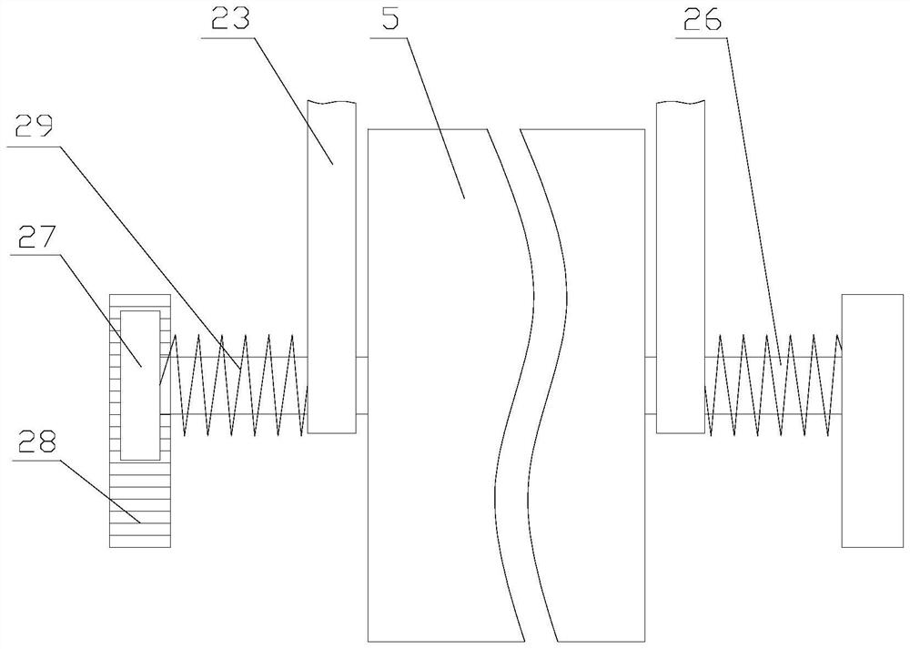 Boring device with operation table clearing function