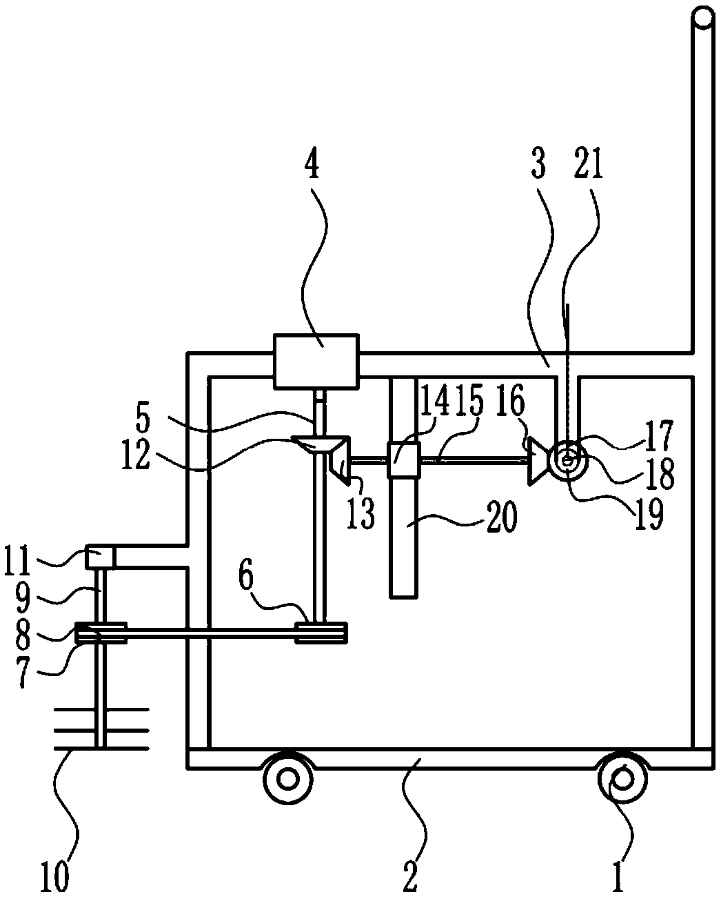 Municipal multifunctional clipping cleaning vehicle