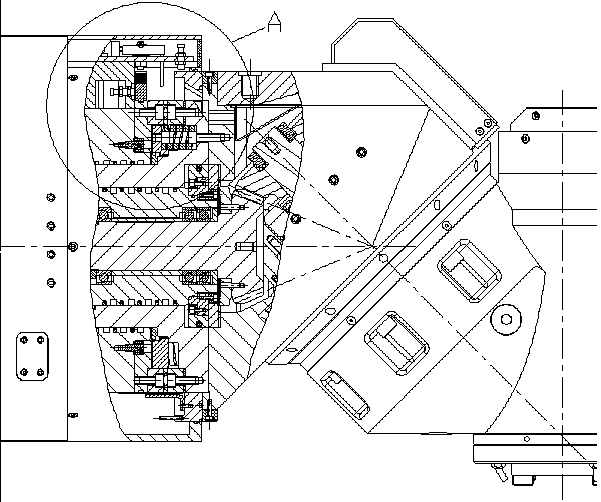 Universal cutter head differential mechanism and machine tool