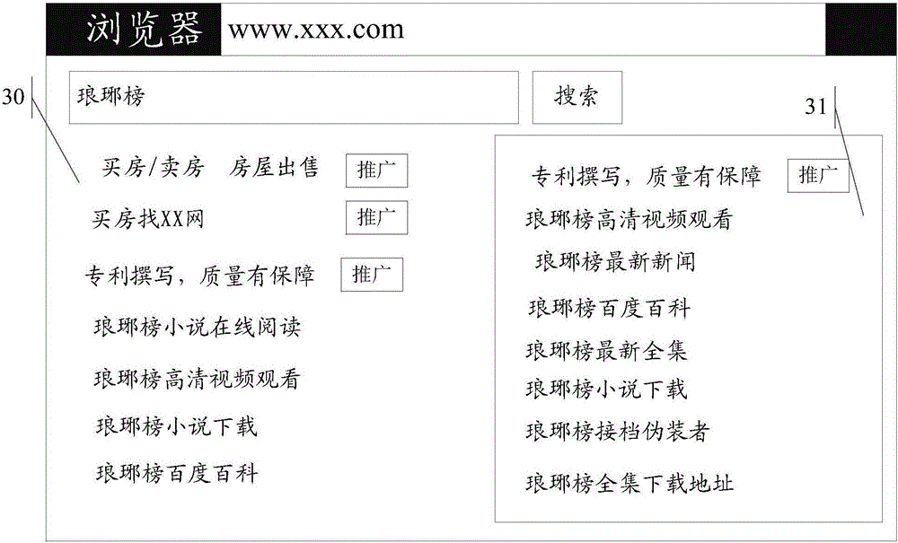 Web search method based on search engines and electronic equipment