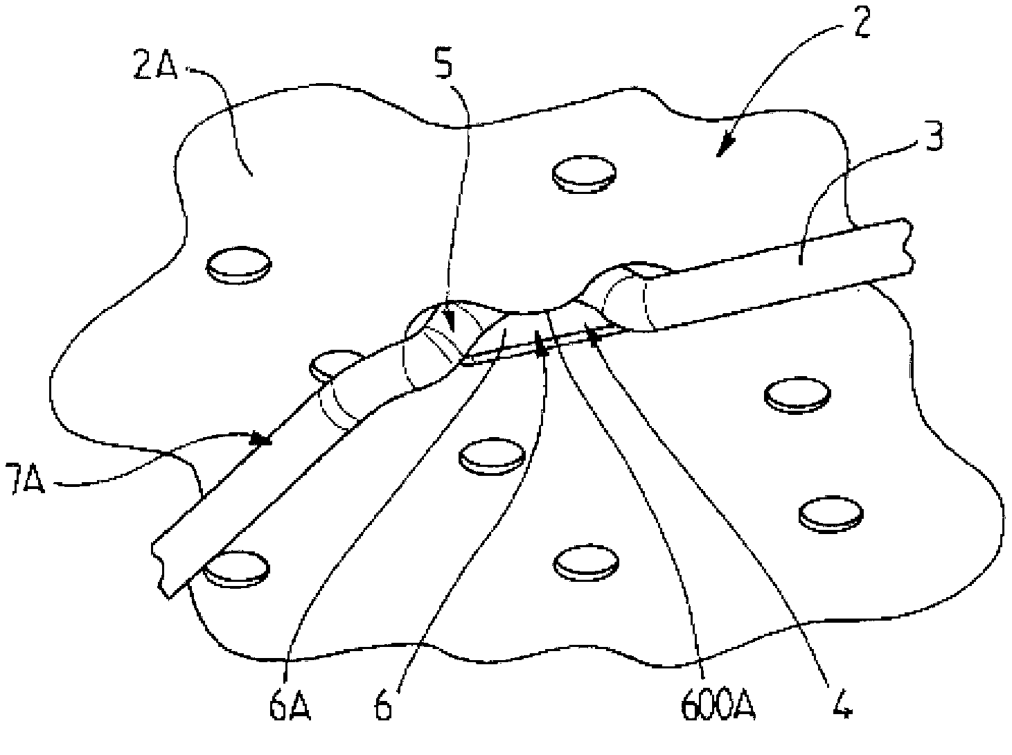 System including a food-cooking basket and booster, pressure cooker including such a system, cooking basket booster, cooking basket, and method for manufacturing a cooking basket booster