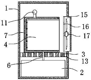 Water-cooled heat dissipation structure of three-level frequency converter