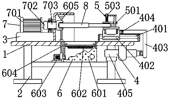 Rounding facility for bamboo chopstick processing and with cleaning function