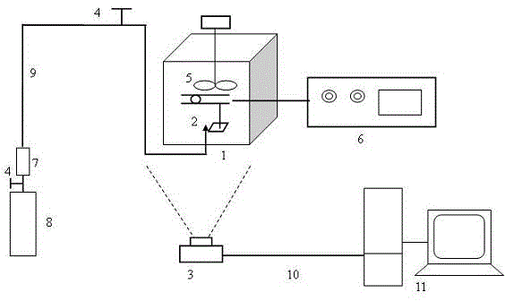 Method and device for measuring hyperpressure of flammable gas explosion shock waves