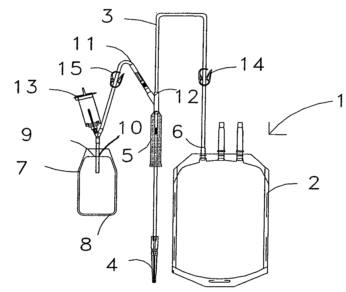 Bag system for collecting and sampling a biological fluid