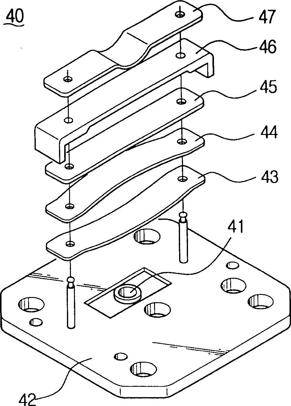 High efficient valve assembly for compressor