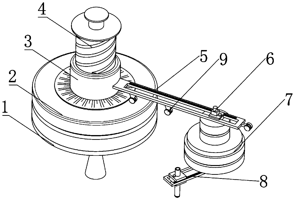 Pressing type multi-class central curve track control mechanism