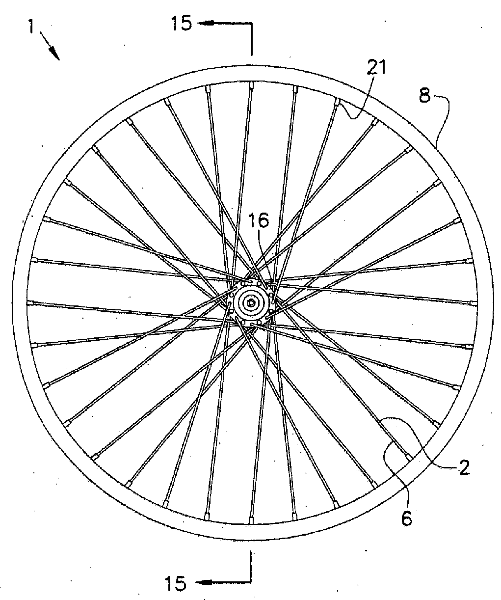 Vehicle wheel spoke connection