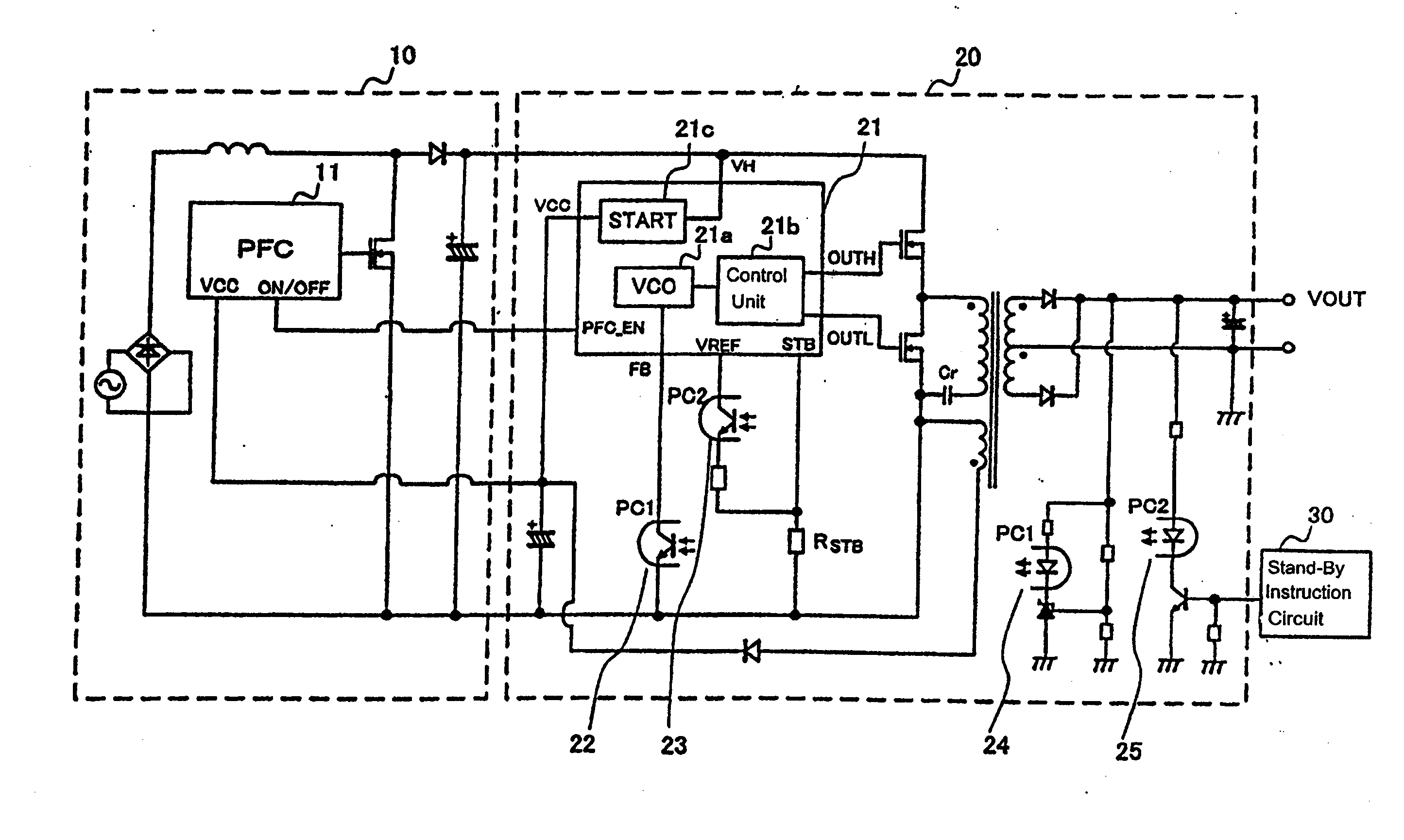 Switching power supply control circuit