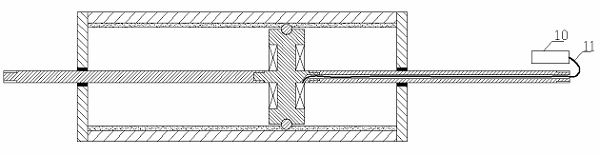 Double-outlet rod magnet rheologic elastic body damper