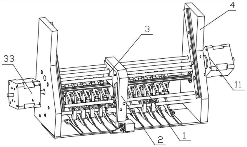 Color changing structure of multi-sequin device and embroidery machine