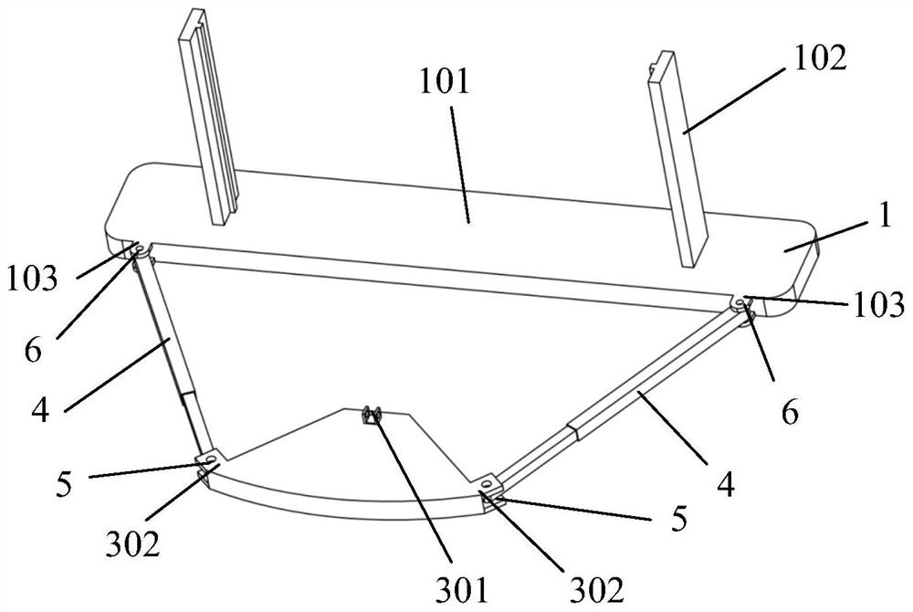 A split-type five-degree-of-freedom parallel mechanism