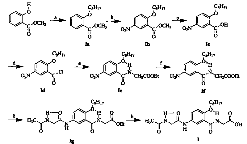 Hydrogen-bond self-assembly super-molecular blue-fluorescence polymer and symmetric method thereof