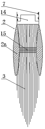 Self-water-supply elastic soft writing brush