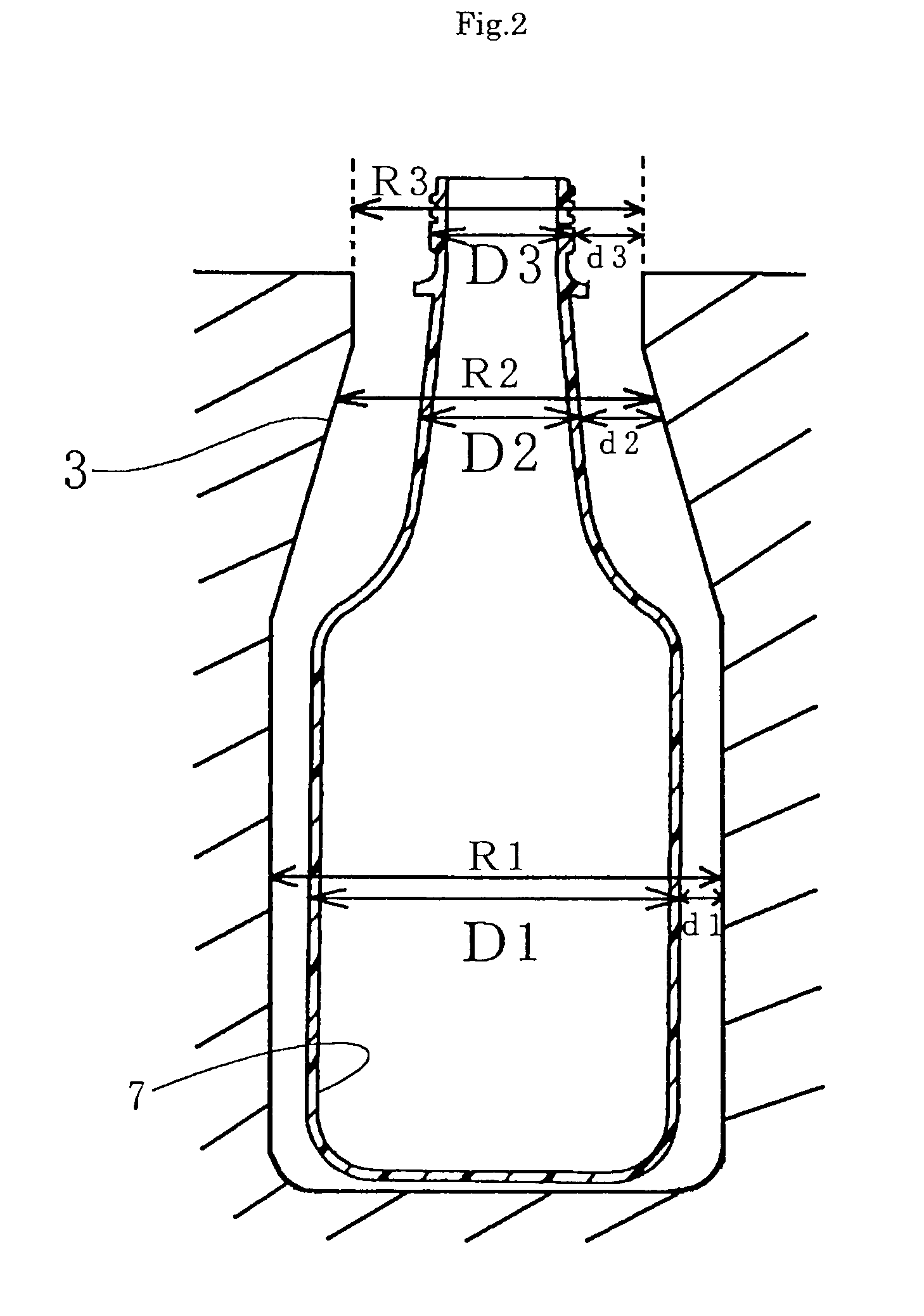 Dlc film coated plastic container, and device and method for manufacturing the plastic container