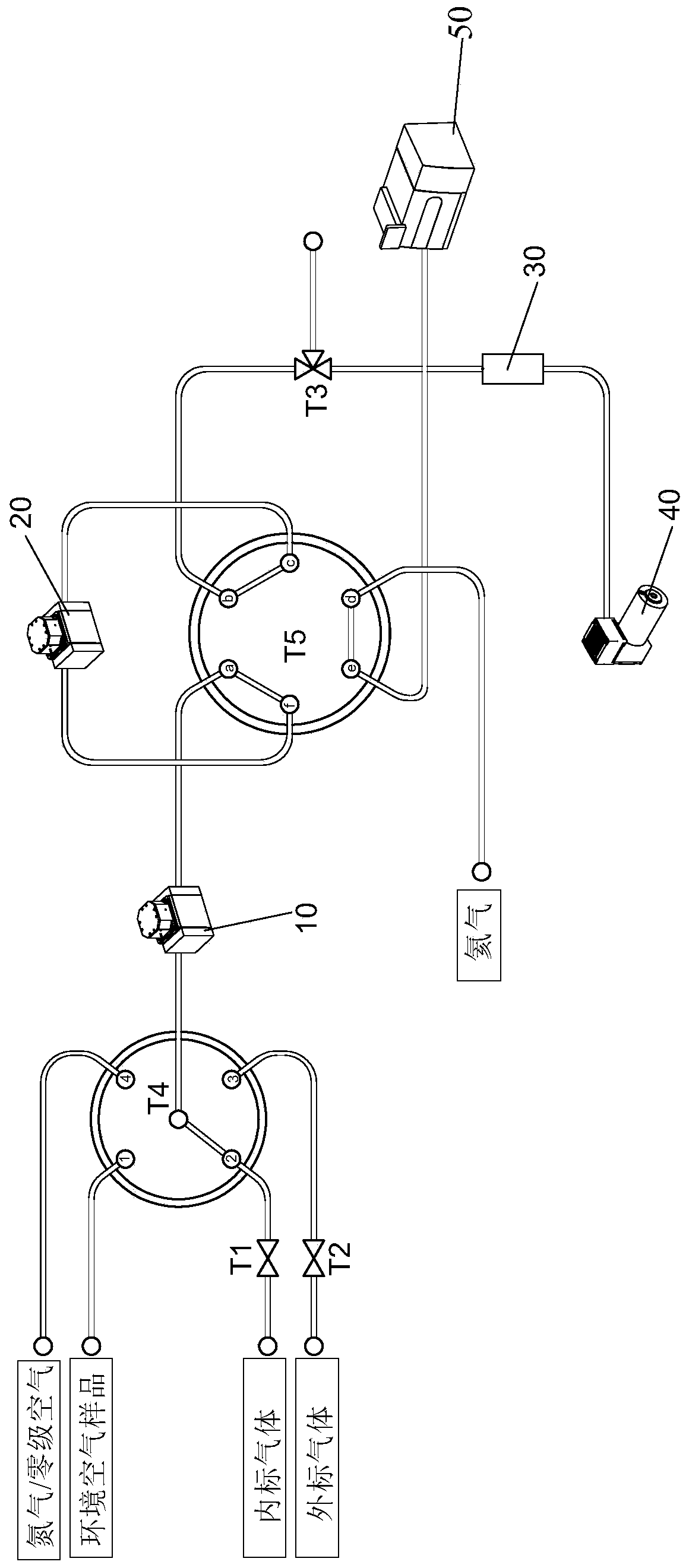 Ambient air volatility organic compound dewatering and enriching method and device