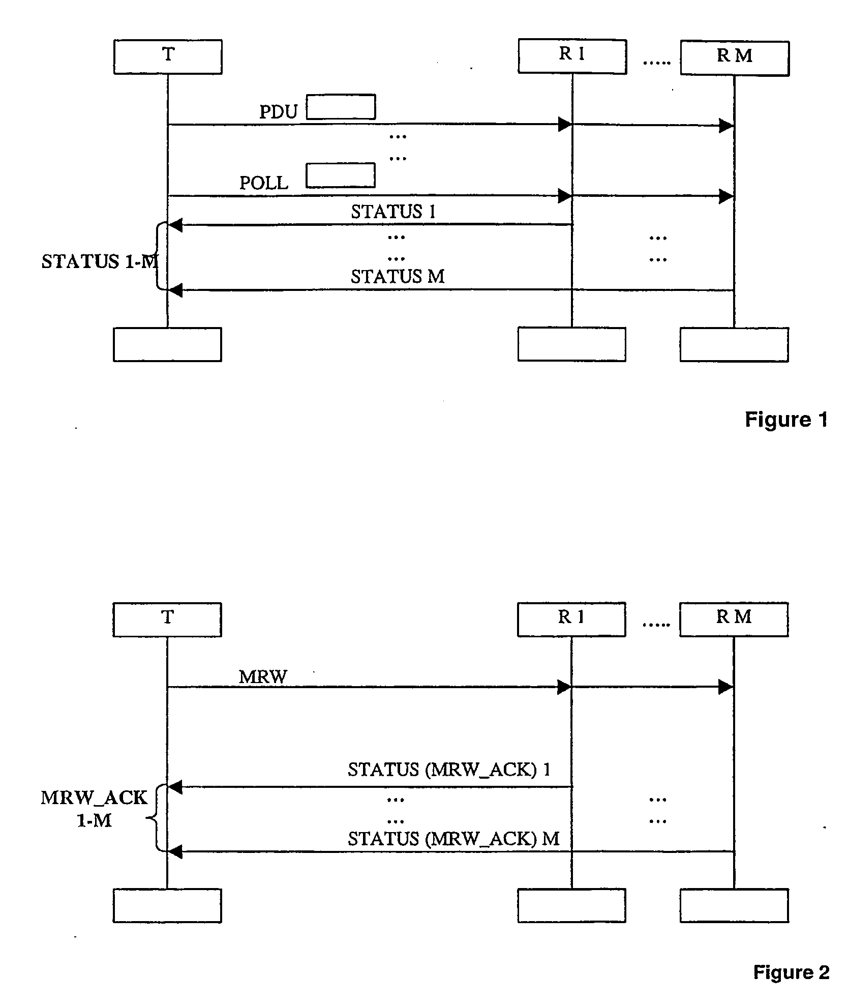 Method and devices for efficient data transmission link control in mobile multicast communication systems