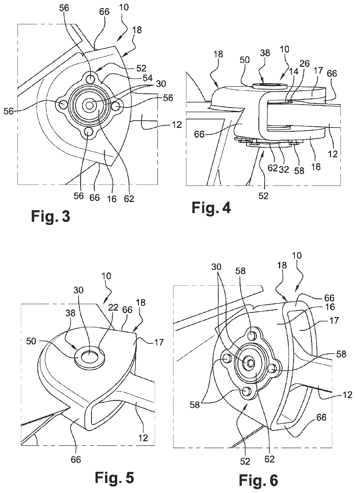 Ball joint device for a turbine engine