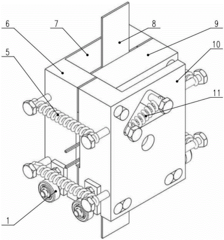 Asymmetric clamping device and experimental method for sheet compressing