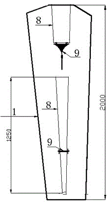 Concrete unloading device for foundation construction of wind power plant