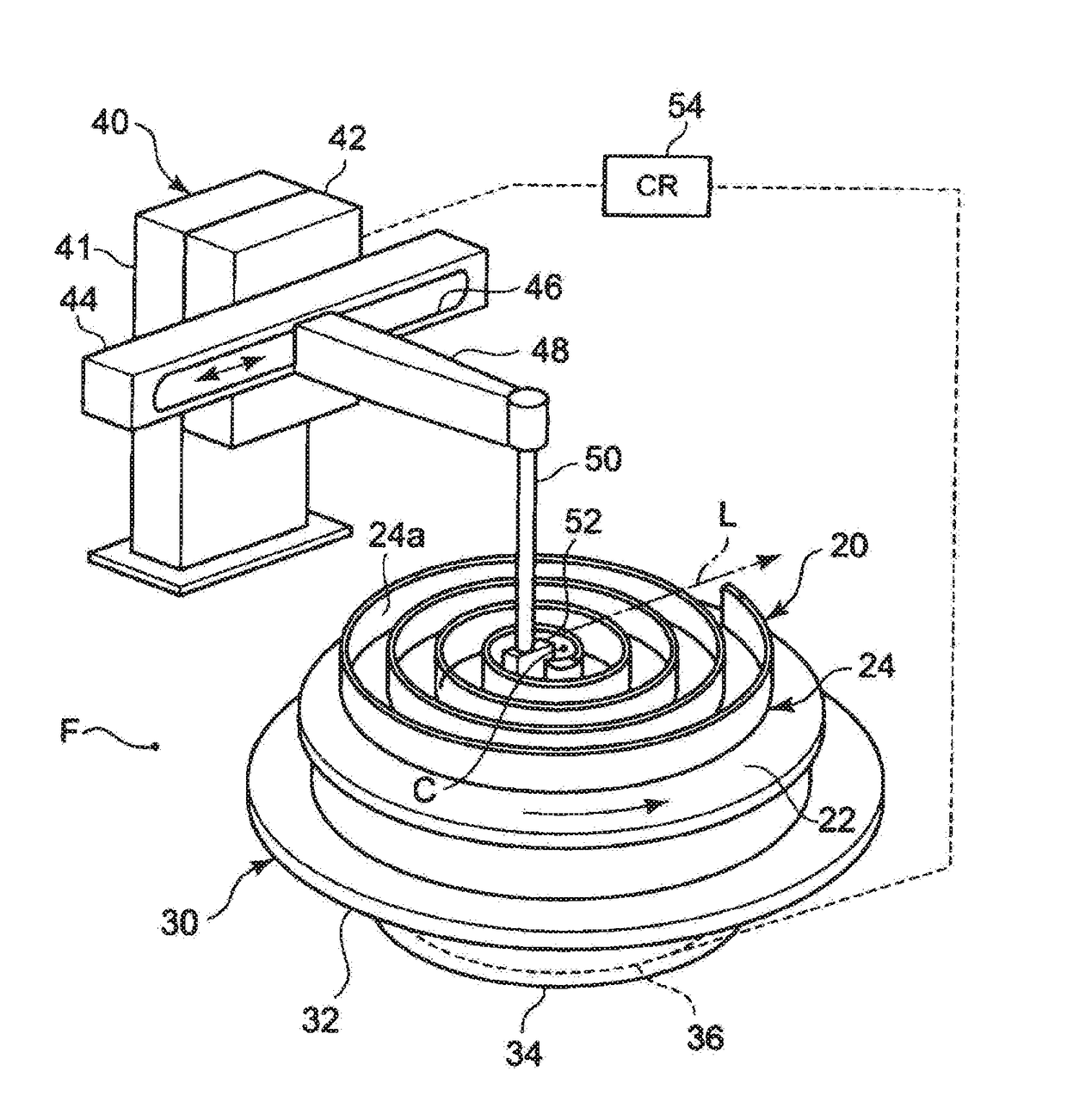 Scroll type fluid machine, method and device for forming elastic coating thereon