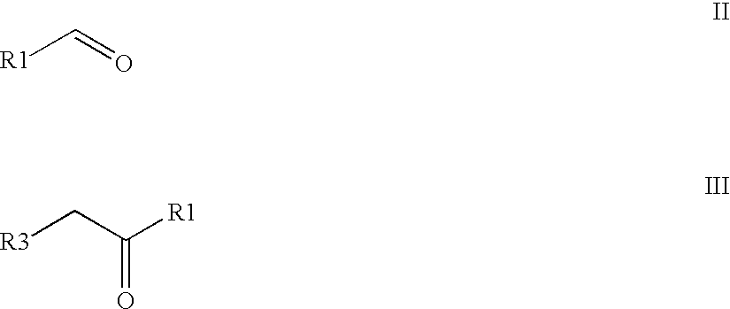 Condensation of aldehydes with ketones by multiphase reaction