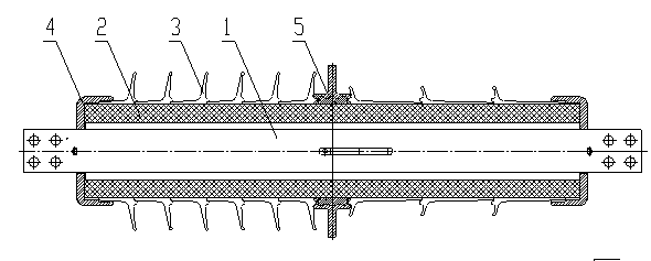 Anti-bending wall bushing