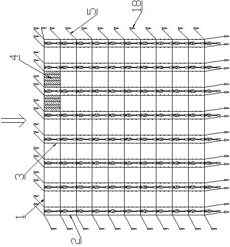 An automatic ebb drying device for laver culture, a culture device and a tidal range automatic ebb drying method