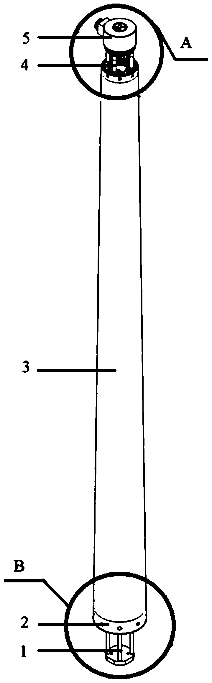 Floating fan tower tube scale model capable of simulating tower shadow effects and yaw errors