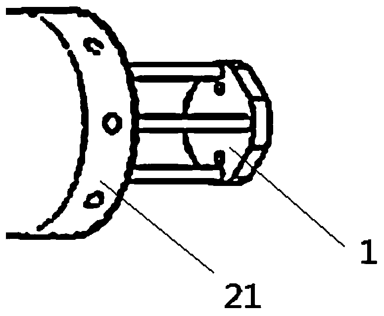 Floating fan tower tube scale model capable of simulating tower shadow effects and yaw errors