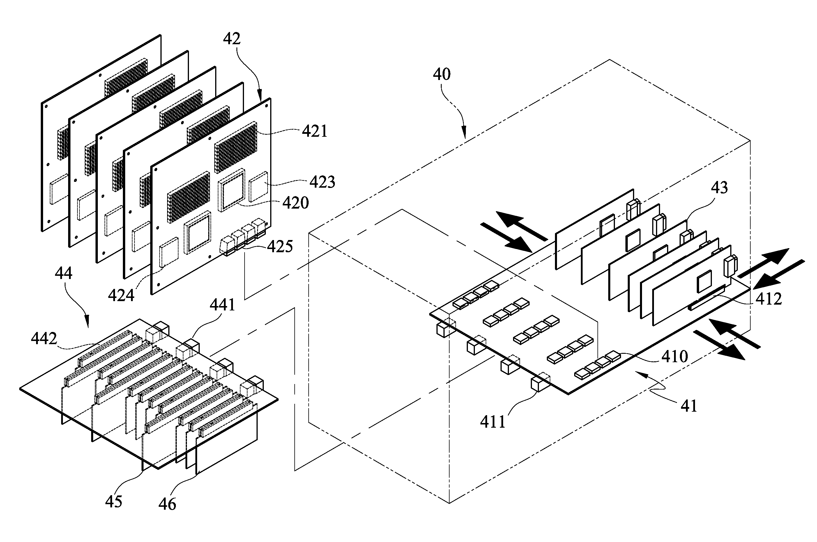 Multidirectional configurable architecture for multi-processor system