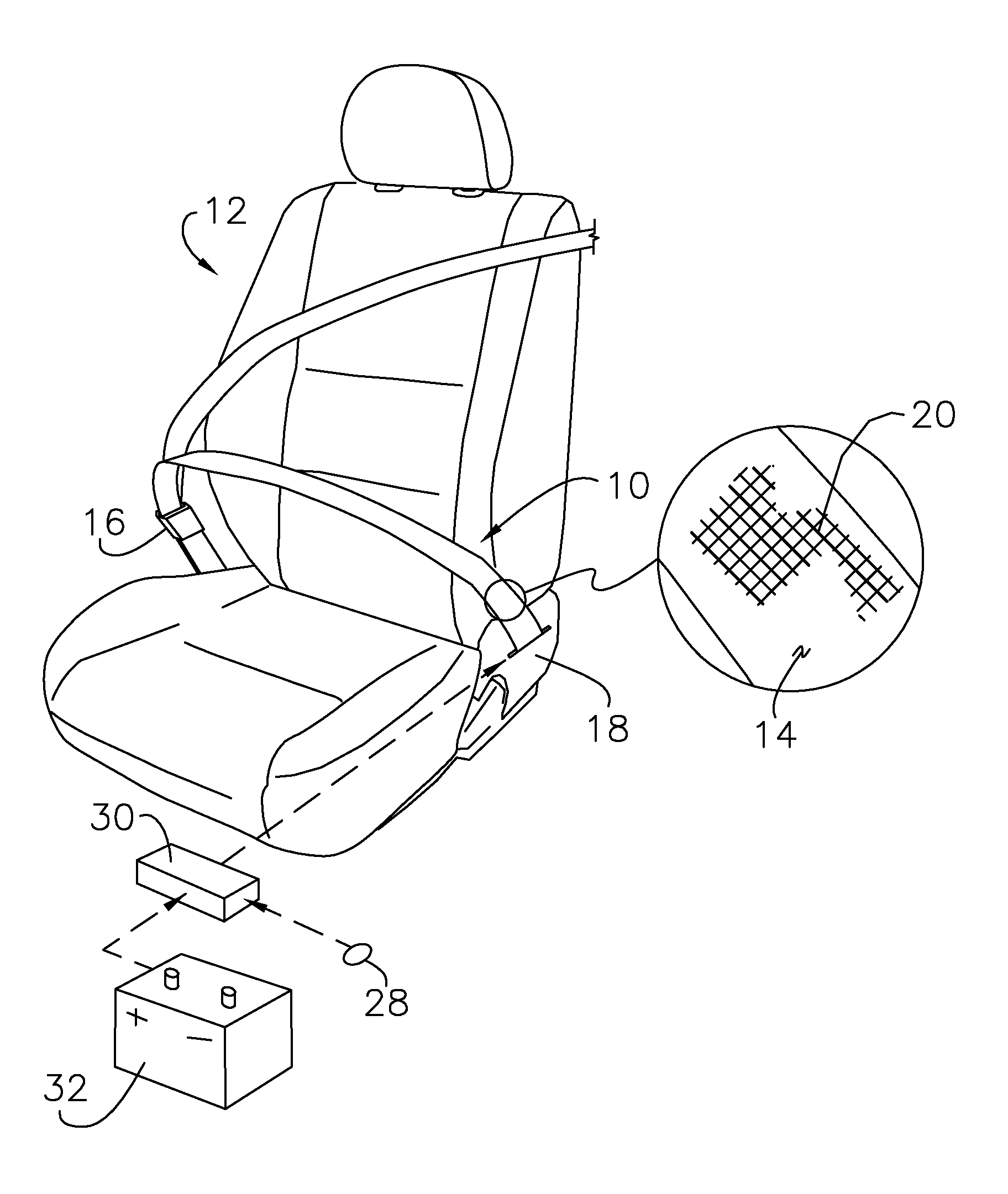 Adjustable belt tensioning utilizing active material actuation