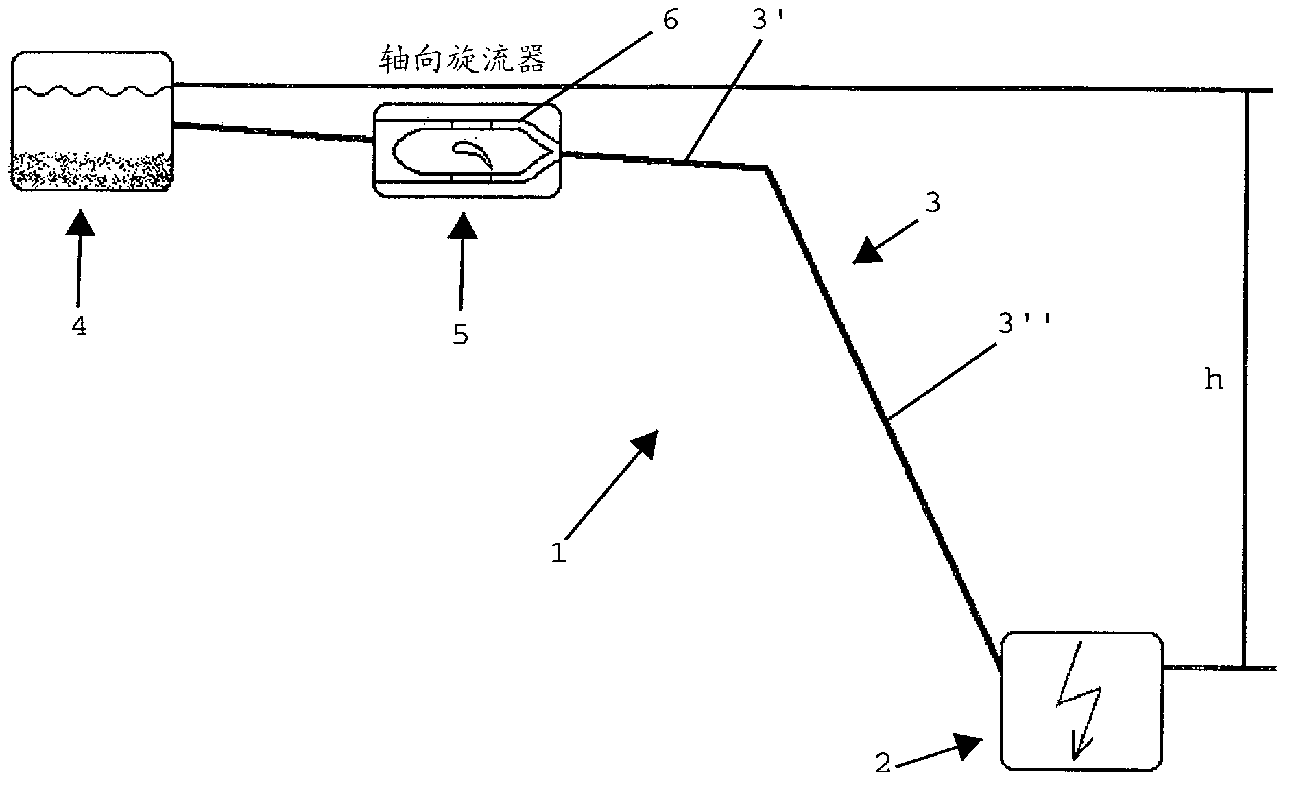 Device and method for removing suspended-material particles