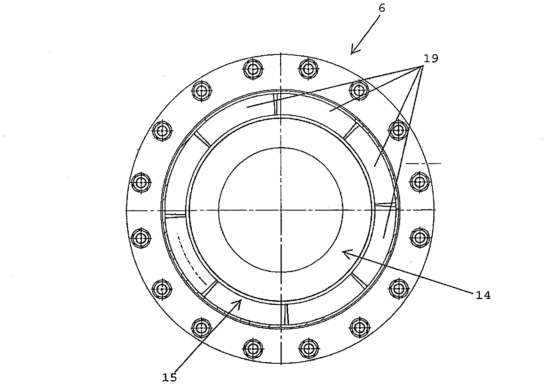 Device and method for removing suspended-material particles