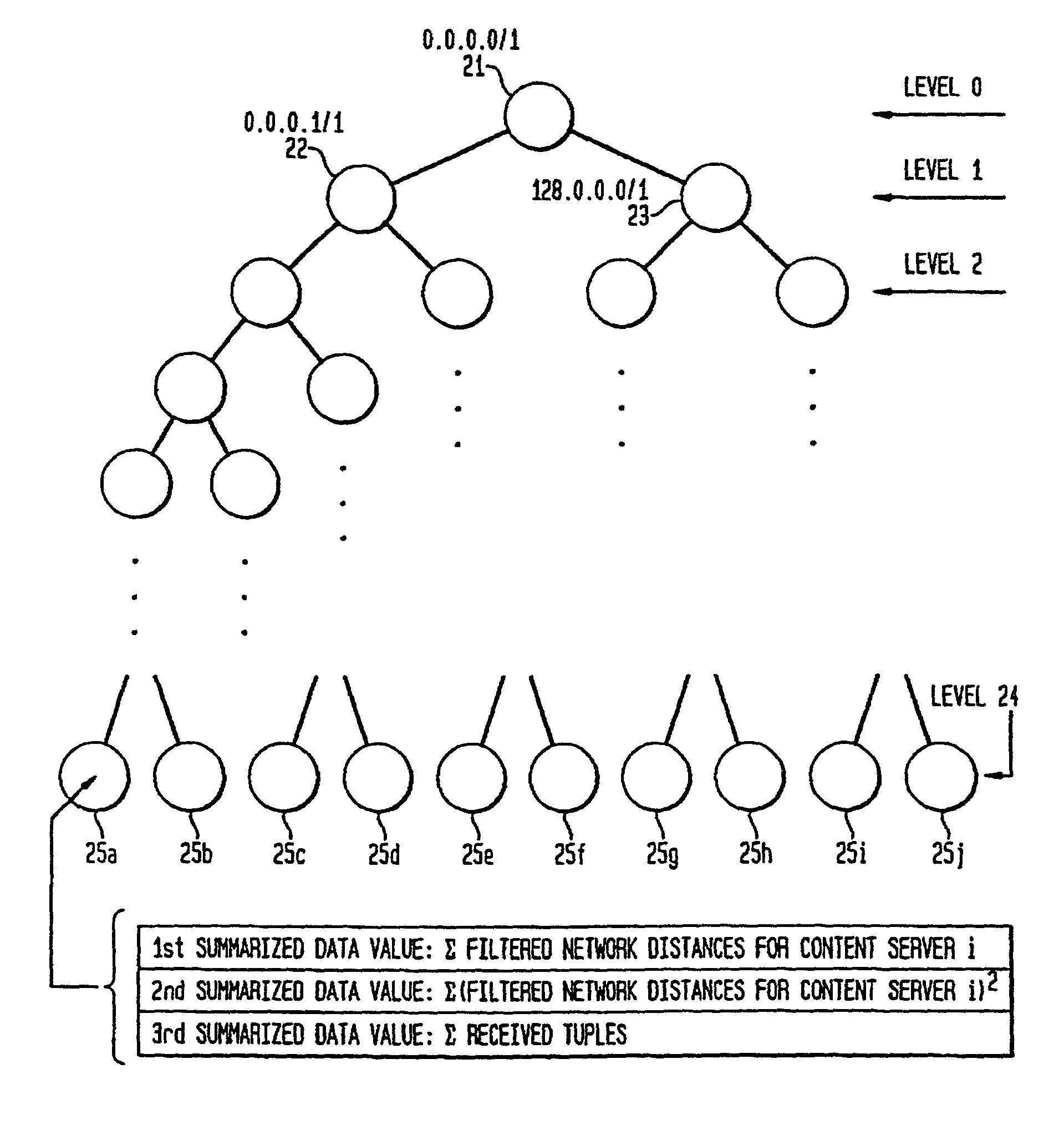 System and method for locating a closest server in response to a client domain name request