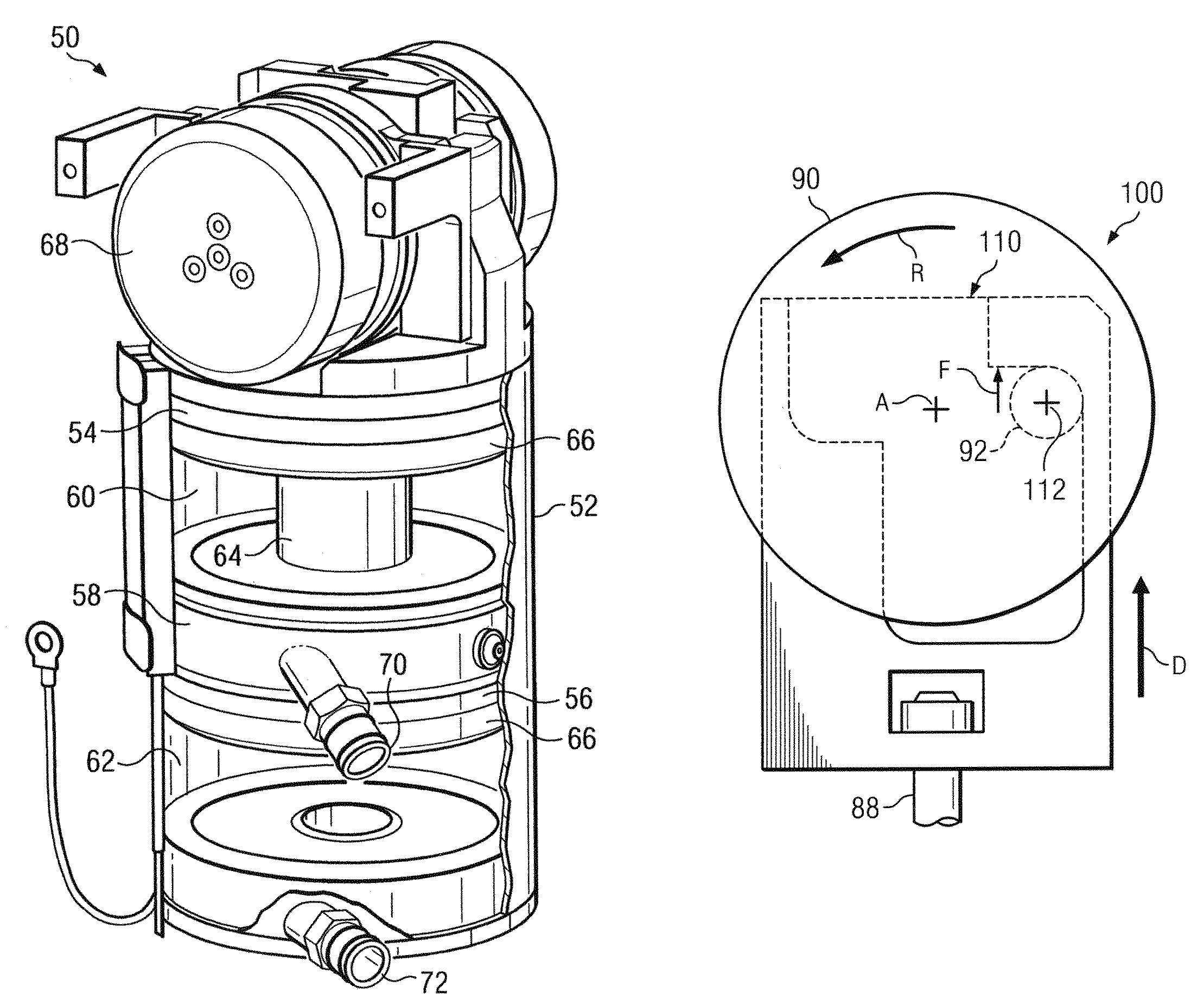 Scotch-yoke mechanism for redundant actuation applications