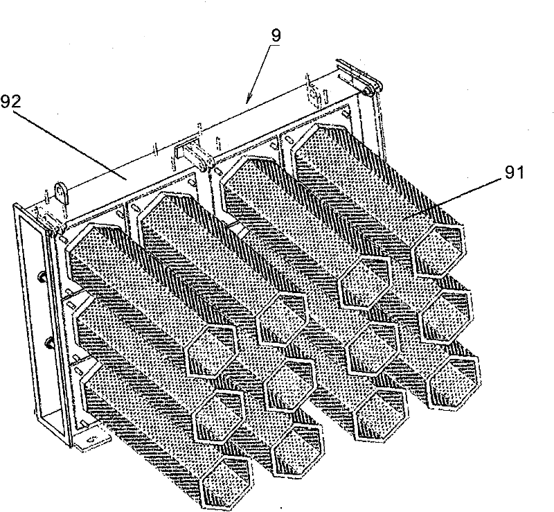 Containment sump filter of horizontal pressurized water reactor (PWR) nuclear power plant