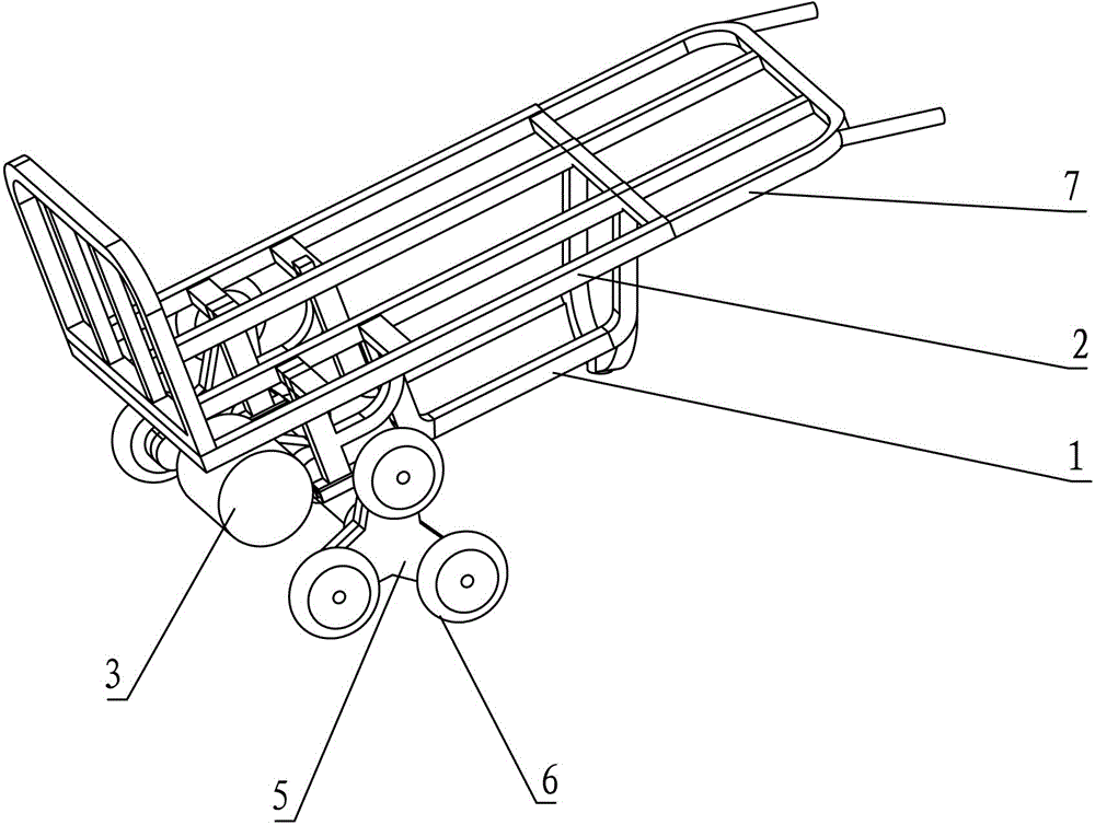 Power stair climbing vehicle