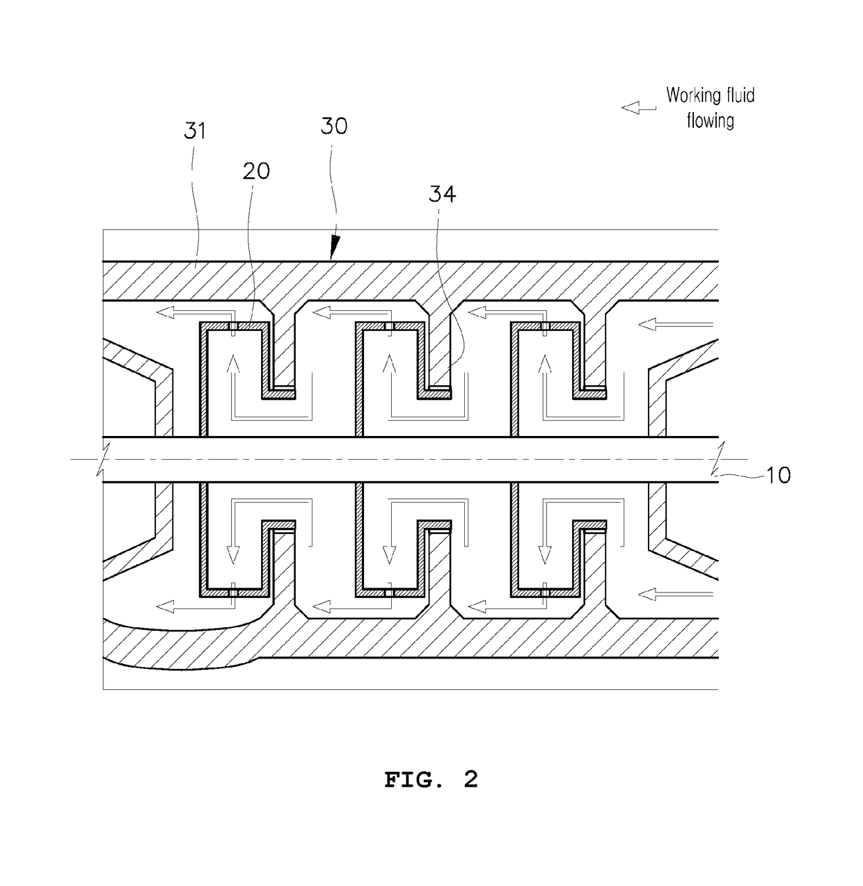 Reaction-type steam turbine