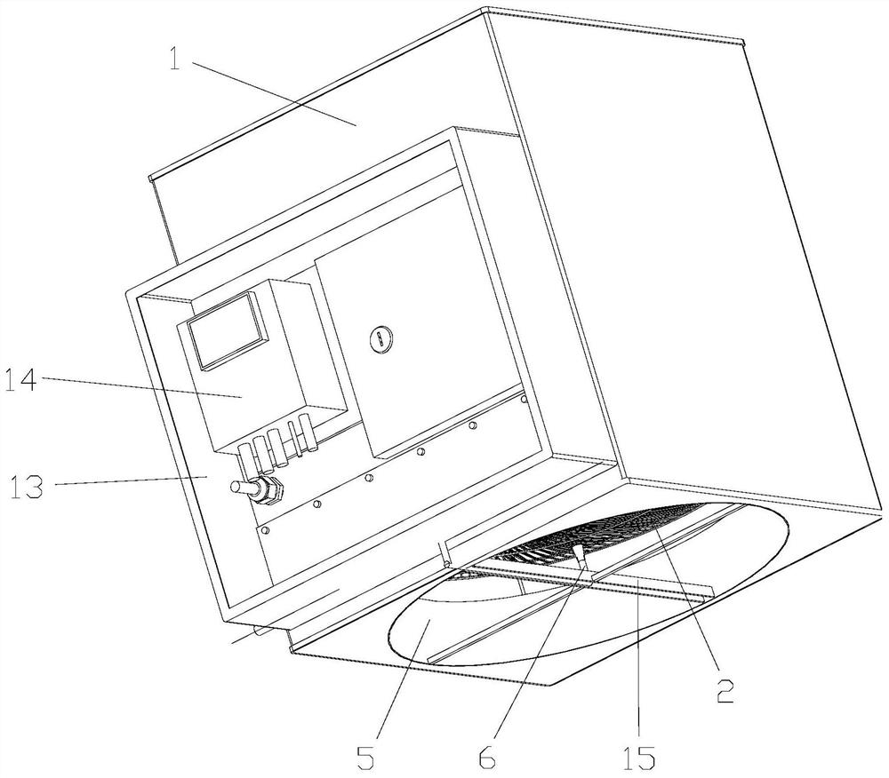 Oil fume purifying and online-monitoring integrated machine