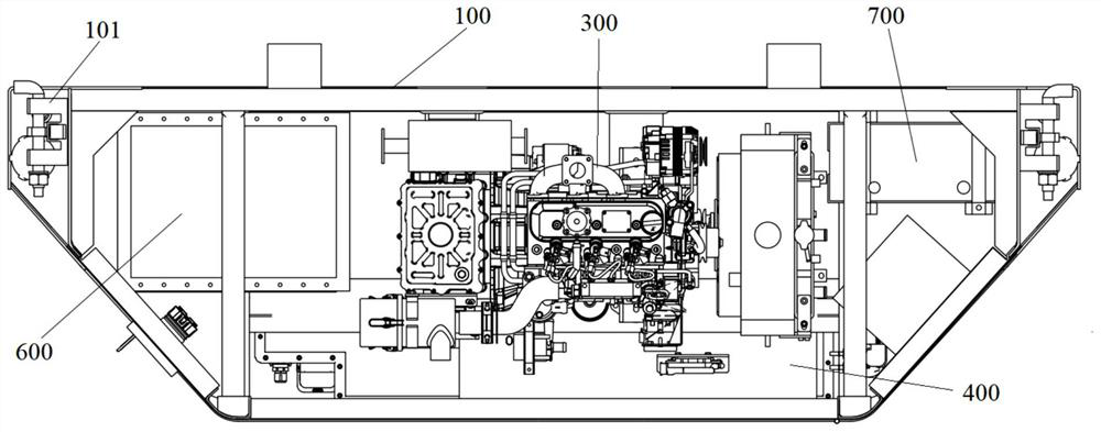 Refrigerated container and hybrid power supply system thereof