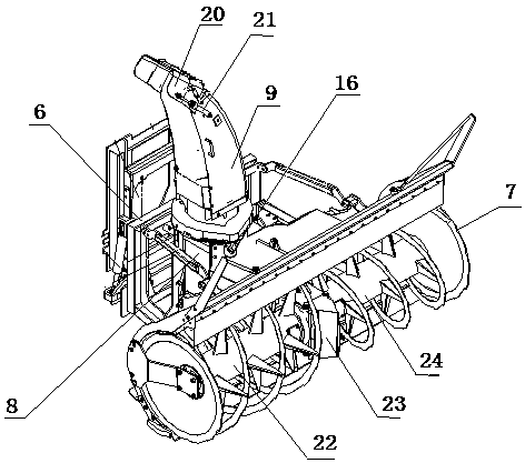 Multifunctional snow throwing device