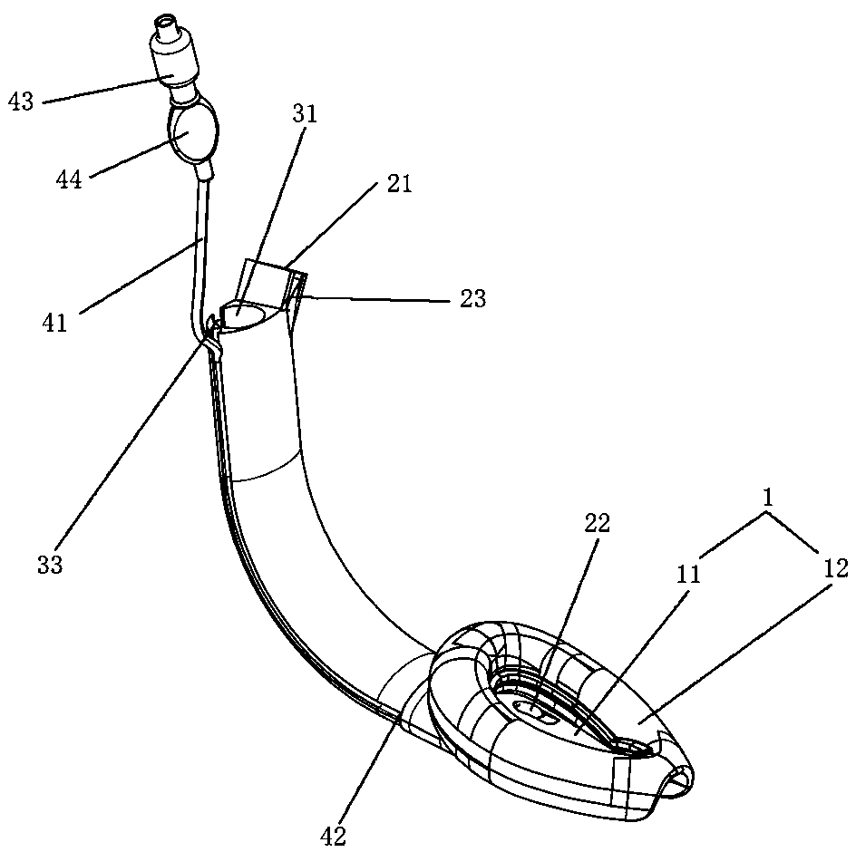 Laryngeal mask capable of dilating and used for endoscope diagnosis and treatment