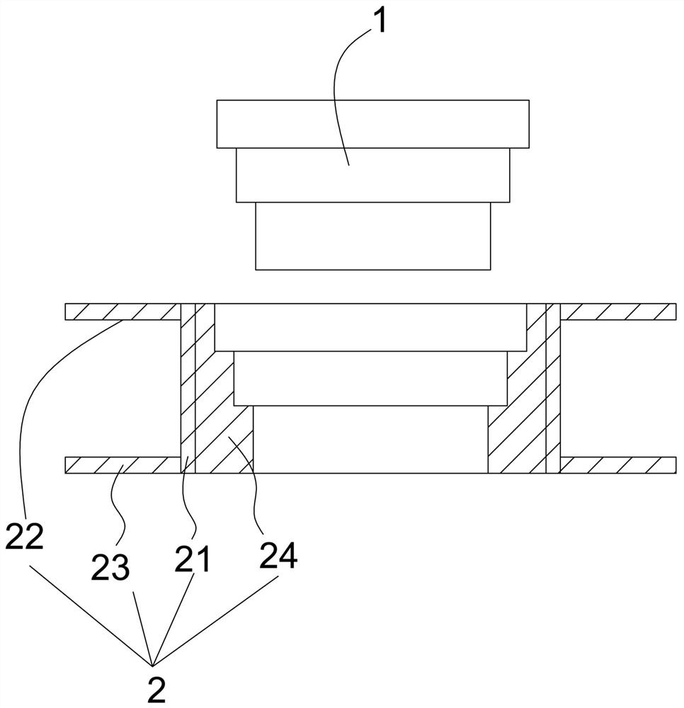 Embedded pile-free box type foundation structure