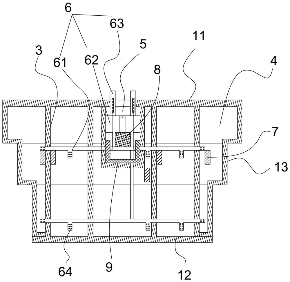 Embedded pile-free box type foundation structure